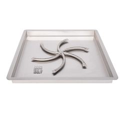 Triple S Stainless Steel Burner with Square Drop-In Pan