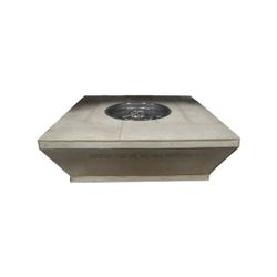 Tapered Square Unfinished Outdoor Gas Fire Pit - 60"