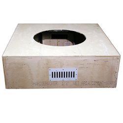 Square Unfinished Gas Fire Pit - 45"