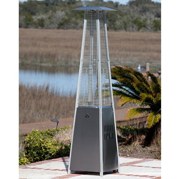 Fire Sense Pyramid Patio Heater - Stainless Steel image number 0