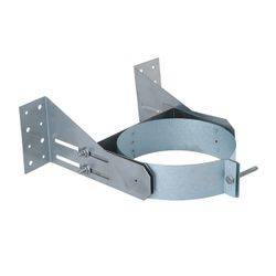 Stainless Steel Wall Support for Direct Vent Pipe - 4" Dia