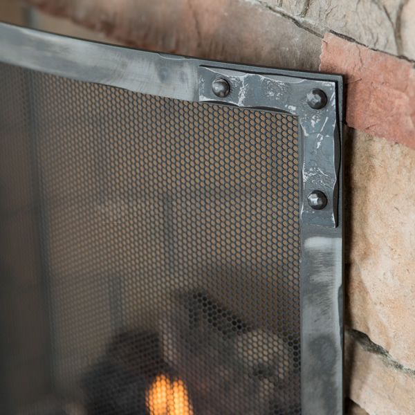 Stronghold Bowed Fireplace Screen