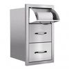 Summerset Masonry Double Drawer and Paper Towel Dispenser