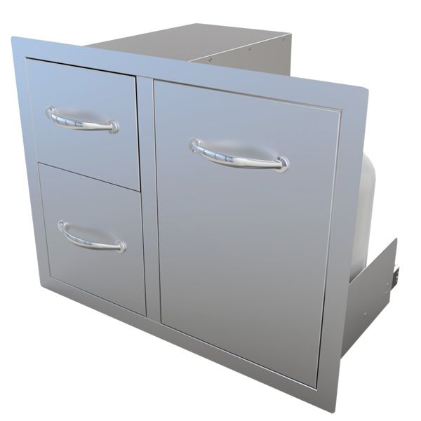 Sunstone Tank Tray with Double Drawer Combo - 30" image number 2