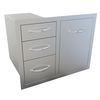 Sunstone Tank Tray with Triple Drawer Combo - 30"