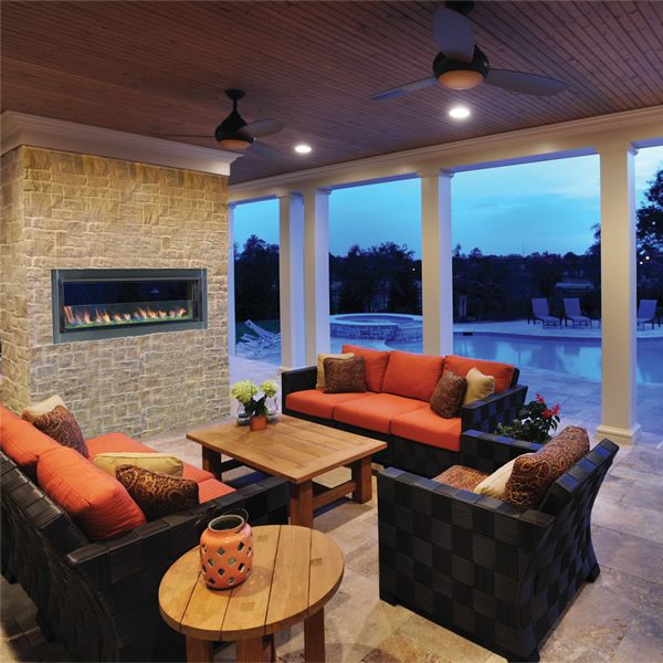 Superior VRE4543 Linear Gas Outdoor Fireplace image number 0