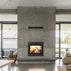 Supreme Astra Duo See-Through Zero Clearance Wood Fireplace
