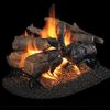 Peterson Real Fyre Charred American Oak See Through Vented Gas Log Set