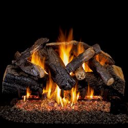 Peterson Real Fyre Charred Majestic Oak Vented Gas Log Set