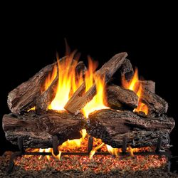 Peterson Real Fyre Charred Red Oak ANSI Vented Gas Log Set