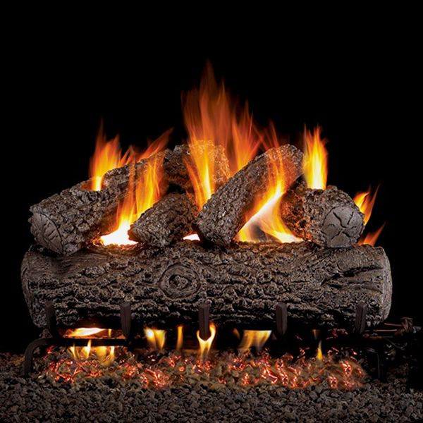 Peterson Real Fyre Post Oak Vented Gas Log Set