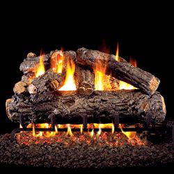 Peterson Real Fyre Rustic Oak Designer ANSI Vented Gas Log Set
