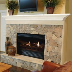 Pearl Crestwood White Fireplace Mantel Shelf