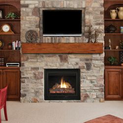 Pearl Lexington Rustic Fireplace Mantel Shelf