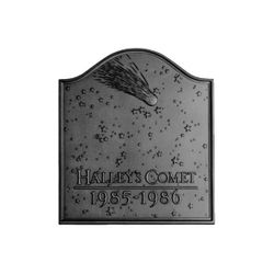 Pennsylvania Firebacks Halley's Comet Cast Iron Fireback