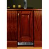 Perlick Stainless Steel Outdoor Beer Dispenser with Solid Wood Overlay Door - 15" image number 0