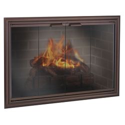 Phoenix Masonry Fireplace Glass Door