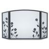 Forged Floral Three Panel Fireplace Screen image number 0