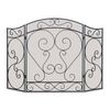 Country Scroll Three Panel Fireplace Screen