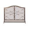 Classic Iron Gate Arched Fireplace Screen with Door - 44" x 33" image number 0