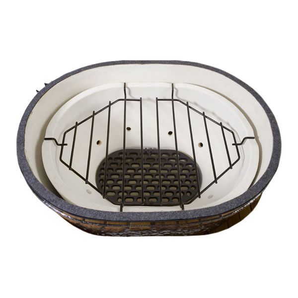 Primo Roaster Drip Pan Rack for Oval XL or Kamado Grill image number 3