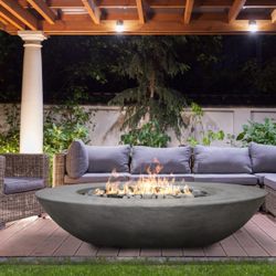 Prism Ovale Gas Fire Bowl