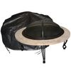 Round Fire Table Vinyl Cover - Low/Square