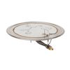 Round Stainless Steel Crystal Fire Burner System - 16"