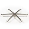 Round Tubing Star Stainless Steel Outdoor Gas Fire Pit Burner - 16"