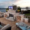 Rockwood Grand Outdoor Fireplace image number 1