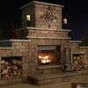 Rockwood Grand Outdoor Fireplace image number 0