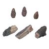 Rasmussen Accent Kit - 3 Wood Chunks and 3 Pinecones - Small