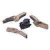 Rasmussen Charred Chunk Kit for Rasmussen EXF and ELS Log Sets- 4 pc