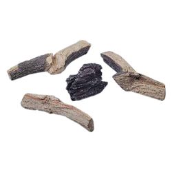 Charred Chunk Kit for Rasmussen EXF and ELS Log Sets- 4 pc