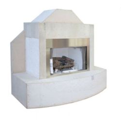 Ready To Finish Traditional Outdoor Gas Fireplace - LP