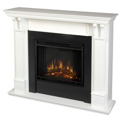 Real Flame Ashley White Electric Fireplace