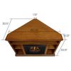 Real Flame Churchill Corner Electric Fireplace - Oak image number 7
