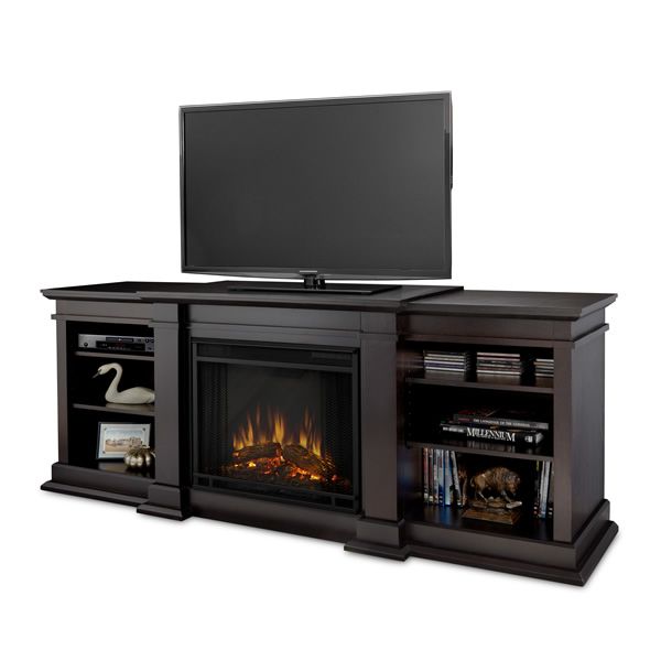 Real Flame Fresno Entertainment Electric Fireplace - Walnut image number 0