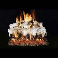Real Fyre Mountain Birch Outdoor Vented Gas Log Set