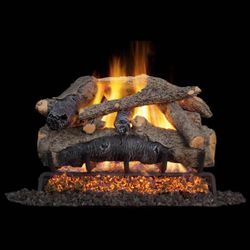 Real Fyre Charred Colonial Oak Vented Gas Log Set