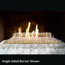 Real Fyre Contemporary See-Through Ventless Fire Glass Set