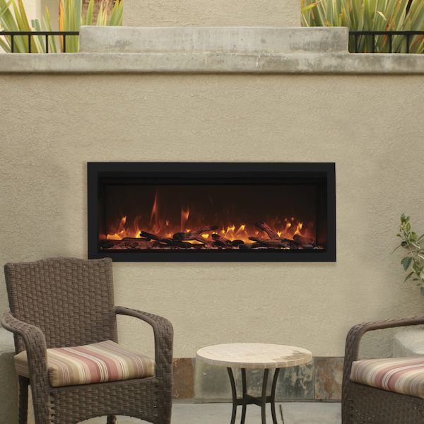 Amantii Remii Extra Tall Indoor/Outdoor Built-In Electric Fireplace image number 3