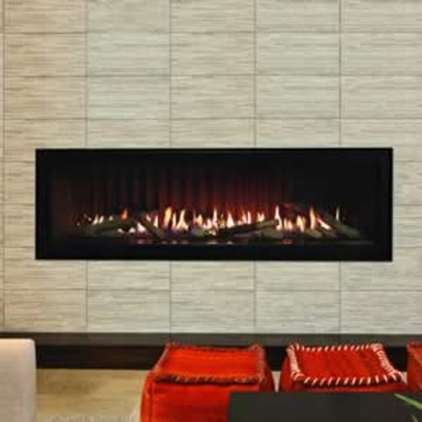 Empire Rustic Logs with Rocks and Stainless Steel Coils image number 0
