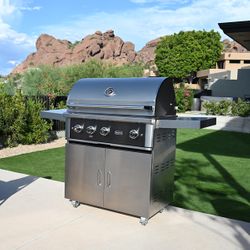 Wildfire Ranch Pro Cart Mount Gas Grill - 36"