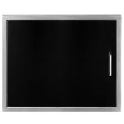 Wildfire 304 Black Stainless Steel Horizontal Single Door 27"x20"