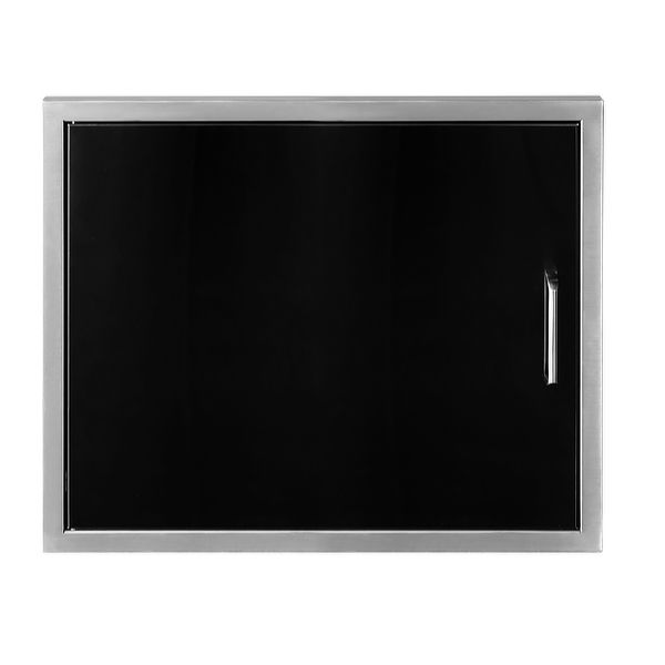 Wildfire Outdoor Horizontal Single Door 27"x20"  - Black image number 0