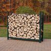 Woodhaven Green Outdoor Firewood Rack - 4' - No Cover image number 0