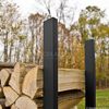 Woodhaven Black Firewood Rack - 4'