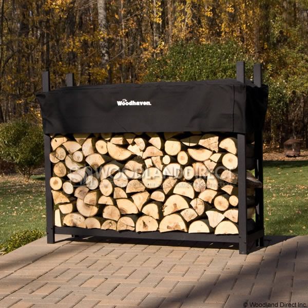 Woodhaven Black Firewood Rack - 6