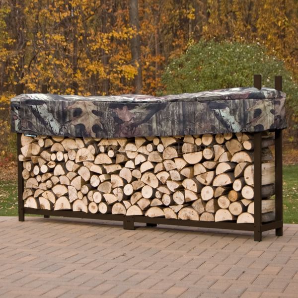 Woodhaven Brown Outdoor Firewood Rack 10 Woodland Direct